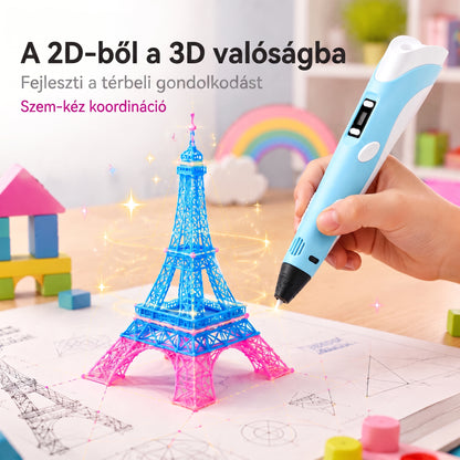 70% KEDVEZMÉNY MA🎃PKNEW® 3D nyomtatótoll gyerekeknek - Alacsony hőmérsékleten is biztonságos, nem mérgező és környezetbarát filament, serkenti a kreativitást