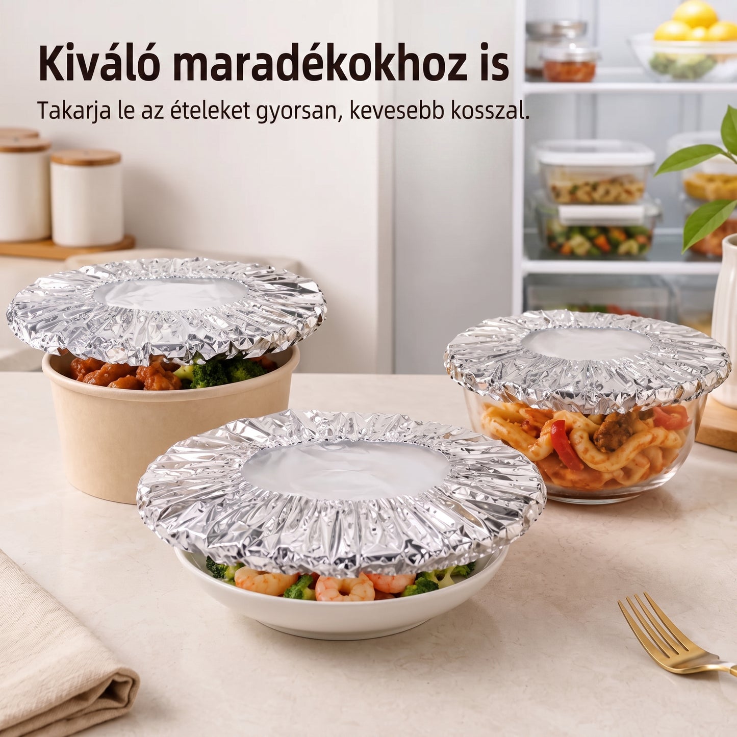 PKNEW® Összecsukható alumíniumfóliás ételfedő 🍈 | Tartsa ételeit melegen, frissen és védve az ecetmuslicáktól 🔥