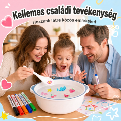 LEFUN® 🪄 Varázslatos, vízben lebegő filctollak gyerekeknek ✨ – Készíts olyan rajzokat, amelyek életre kelnek a vízben, és változtasd a rajzolást varázslatos játékká!