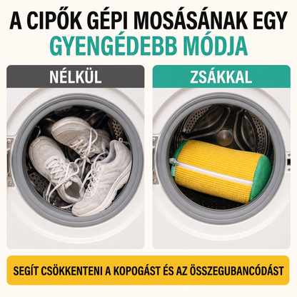 PKNEW®🍈 360° Žinylkový Prací Sáček na Boty👟 – Jemnější praní bez ručního drhnutí, se skrytým zipem pro tenisky, sportovní a dětskou obuv 💕
