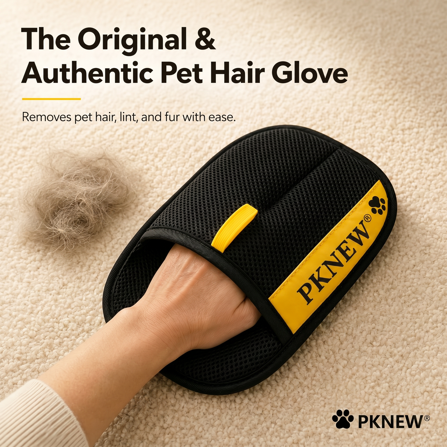 80% OFF TODAY🔥:PKNEW® 🎁Electrostatic Pet Hair Removal Glove – Lifts Embedded Fur in Seconds, Reusable & Washable, Works on Sofas, Clothes & Cars🎁