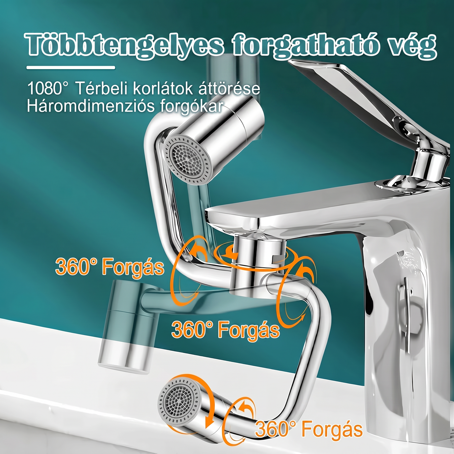 PKNEW®1080°🌟 FORGATHATÓ CSAPFEJ🍇: 3 csukló, 2 vízsugár mód & felszerelés 2 perc alatt!🛠️ Varázsolja régi csaptelepét modern csodává! 🌊