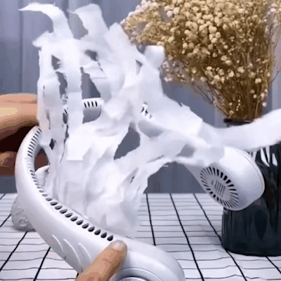 ❄️PKNEW® Személyes nyakventilátor, csendes 360°-os hűtés😄, lapát nélküli személyi ventilátor, hands-free hűtés kültéri és irodai használatra