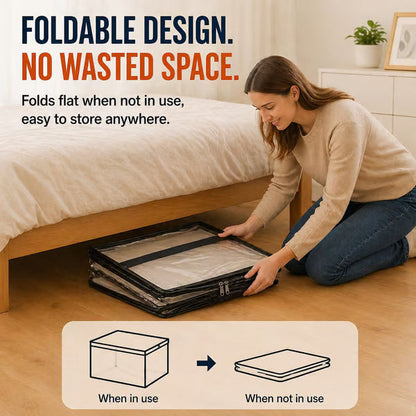 ⏰🔥LIMITED TIME 40% OFF! 🏠 Transparent Large-Capacity Dustproof & Moisture-Proof Storage Bag – Perfect for Clothes, Toys, Books & More ✨-Navalonixcosh®