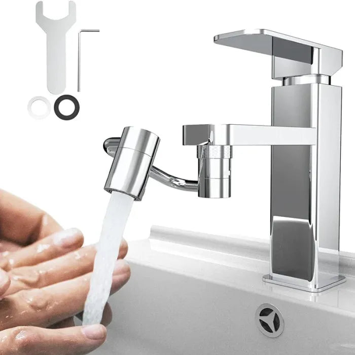 PKNEW®1080°🌟 FORGATHATÓ CSAPFEJ🍇: 3 csukló, 2 vízsugár mód & felszerelés 2 perc alatt!🛠️ Varázsolja régi csaptelepét modern csodává! 🌊